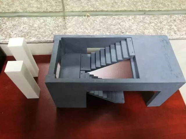 含有预制梯板的楼梯间3D模型